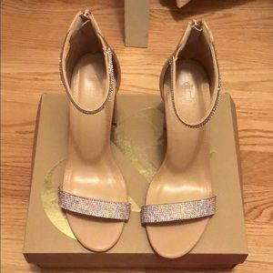 Nude and diamond heels